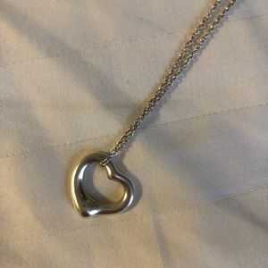 Tiffany and co. Elsa Peretti open heart necklace